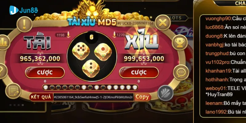 Những hình thức cá cược tài xỉu MD5 thông dụng