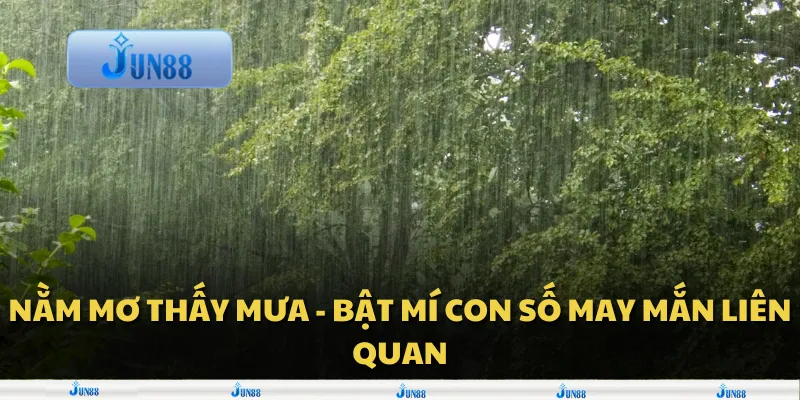 Nằm mơ thấy mưa - Bật mí con số may mắn liên quan 1 Nằm mơ thấy mưa - Bật mí con số may mắn liên quan
