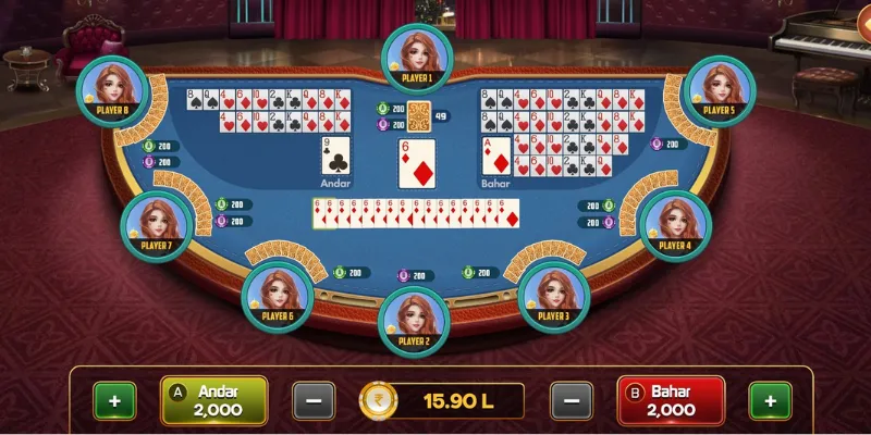 Những lựa chọn đặt cược trong Andar Bahar và tỷ lệ thanh toán