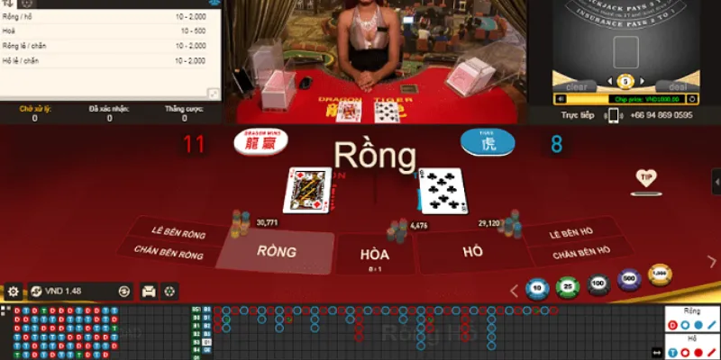 Quy tắc chơi rồng hổ và các loại cửa cược